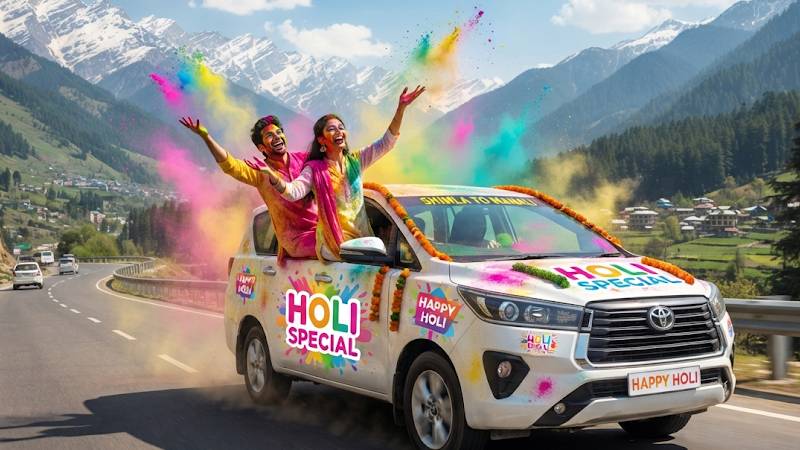 Holi Special: Bookings | Comfortable Rental Cars for Manali & Shimla